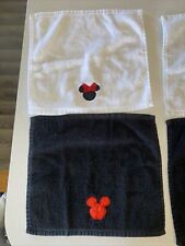 Mickey Minnie Mouse Embroidered Wash Cloth Towels - Vintage Disney Jumping Beans