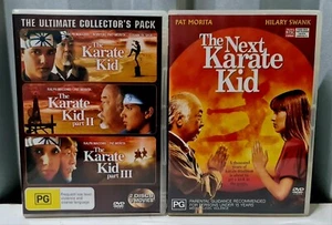 The Karate Kid: Part 1-4 -3× Disc R4 DVD Set, Ralph Macchio, Pat Morita, 1984-94 - Picture 1 of 8