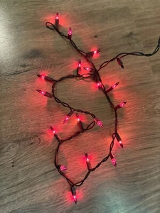 Red Mini String Lights – Plug-In Decorative Holiday Lights Indoor/ Outdoor - Picture 1 of 6