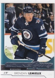 17/18 UD SERIES 2 BRENDAN LEMIEUX YOUNG GUNS RC SP ROOKIE #487 - Picture 1 of 1