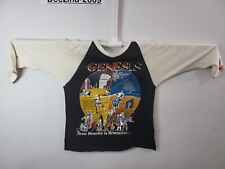 VTG Genesis 1980's Raglan Concert Graphic T-Shirt 80s Single Stitch