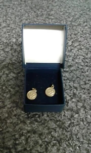 Neu ohne Etikett Damen Ohrringe vergoldet rund Ohrhänger Trachten - Bild 1 von 11