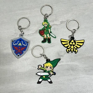 Legend of Zelda keychain 4 Pack - Link Backpack Bag Tag Zipper Pulls - Picture 1 of 6