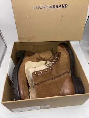 Lucky Brand LK-ILIANNA CEDAR Brown Suede/Leather Womens Sz. 10 Eu 42 $169 Retail - Image 1 of 4