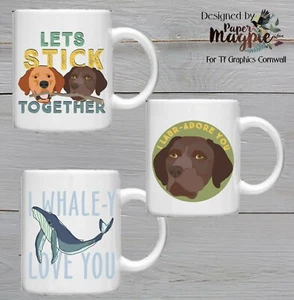 Animal Quote 11oz Mugs Labrador, Whale, Love, Cute, Funny, Loved, Love Dogs,Walk - Picture 1 of 12