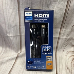 Philips 4ft Premium High Speed HDMI Kabel mit Ethernet 2x - Bild 1 von 5