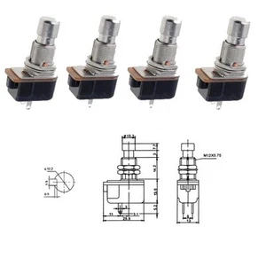 Fuss-Drucktaster sehr robuste Metallausführung  4 Stück SLY-TS-24B2 - Picture 1 of 1