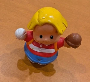 Fisher Price Little People Eddie Boy Baseball Frog Ice Cream Cone Toy Figure - Picture 1 of 6
