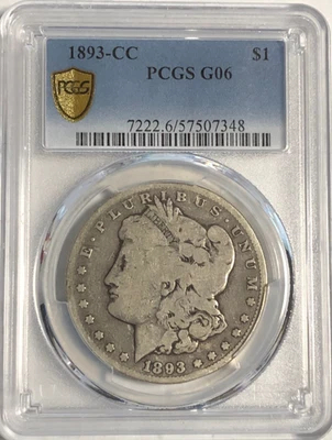 1893 CC MORGAN "PCGS G06" - METTALLIC TONE, ATTRACTIVE COIN CHECK OUT! 💥✅ - Image 1 of 3