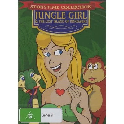 Jungle Girl & the Lost Island of Dinosaurs All Regions -Kids DVD New - Image 1 of 2