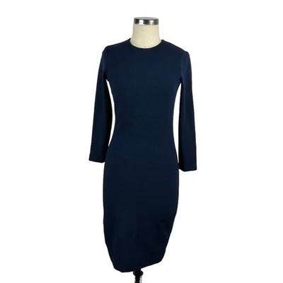 VINCE Deep Navy Blue Midi Dress Women's Size XS Classic Sheath Style Career - Image 1 of 4