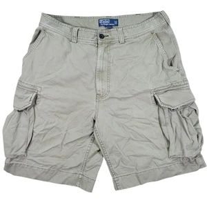 Polo Ralph Lauren Cargo Shorts Mens 34 Faded Green Military Pockets 10" Inseam - Picture 1 of 13