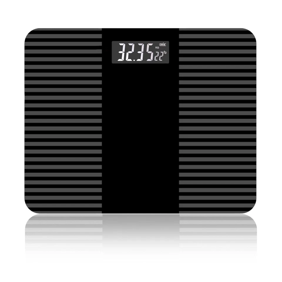 FISHTEC Balance Vocale Salle de Bain – Verre Trempé, 3–180 kg, Antidérapante - Photo 1/4