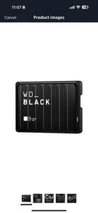 WD_BLACK 6TB P10 - Portable HDD Game Drive WDBZ7D0060BBK-WESN - New - Picture 1 of 5