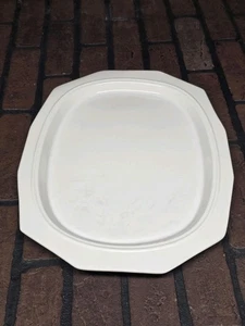 Heritage Weiß Pfaltzgraff 16" Oval Servierplatte Tablett Mehrseitig USA Vintage - Bild 1 von 3