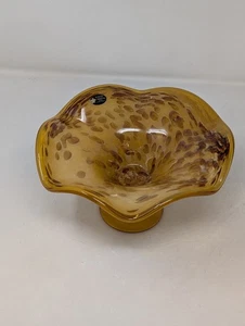 Weißer Kristall Leopardenmuster Murano Glas Sockel - Bild 1 von 6