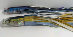 Ali'i Kai Lures Handmade in Kona L Tuna & M Skipjack Skirted Unrigged Lure 2pk - Picture 1 of 23