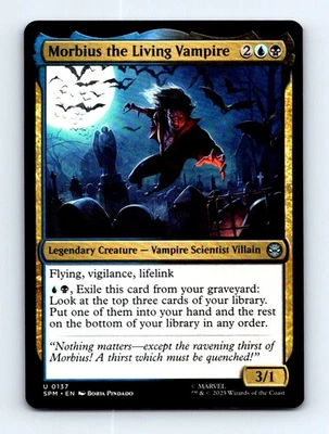 #137 2025 Marvel's Spider-Man } Morbius the Living Vampire Uncommon - Image 1 of 2