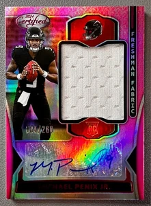 Michael Penix Jr. 2024 Panini Certified RC Freshman Fabric RPA #FMS-MPJ /260 - Bild 1 von 12
