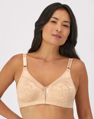 Bali Double Support Bra Wire Free Lace Spa Closure Women Soft Comfort U Seamless - Image 1 of 4