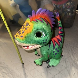 Plush Robotic Dragon Green Mechanical Untested - Picture 1 of 4