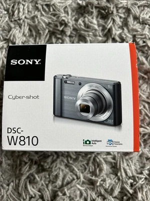 Sony Cyber-shot DSC-W810 21.0MP Compact Digital Camera - Silver - Image 1 of 3