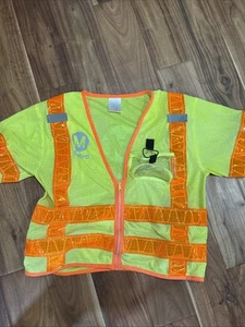 Metro Los Angeles MTA safety reflective Sleeves vest Authentic Medium Graffiti - Picture 1 of 6