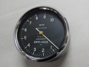 TRIUMPH PRE UNIT SMITHS CHRONOMETRIC TACHOMETER REV COUNTER WORKS ! T120 TR6 - Picture 1 of 3