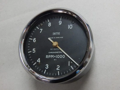 TRIUMPH PRE UNIT SMITHS CHRONOMETRIC TACHOMETER REV COUNTER WORKS ! T120 TR6 - Image 1 of 3
