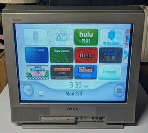 Sony Trinitron KV-20FS12 20" CRT Retro Gaming Monitor TV Working *No Remote* - Picture 1 of 2