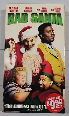 Bad Santa VHS 2004 Christmas Holiday Comedy Movie Billy Bob Thornton Bernie Mac - Image 1 of 4