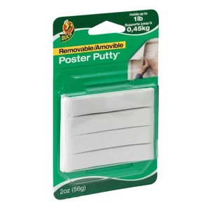 Duck Brand Poster Putty: 2 oz. [4 strips/pack] (White) - Picture 1 of 5