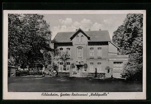 Ansichtskarte Hildesheim, Garten-Restaurant Waldquelle  - Picture 1 of 2