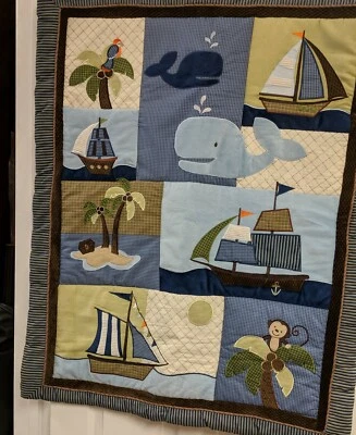 Juego de 4 cunas de velero Nojo Blue Foto 1 de 4