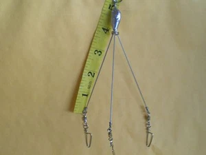 3 CRAPPIE,UMBRELLA,BASS RIG,TESTED IN ALABAMA, TX. 3 ARMS/.041 X 4"/UNPAINTED - Picture 1 of 6