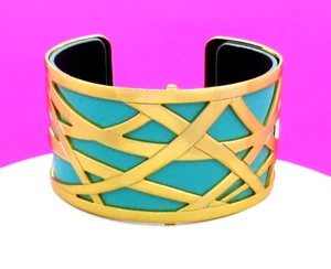 Brighton Christo breites Armband mit türkisschwarzem Armband neu 78 $ Schmuck JF3095 - Bild 1 von 8