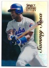SAMMY SOSA 1996 SELECT CERTIFIED #59 MIRROR BLUE CHICAGO CUBS SP RARE