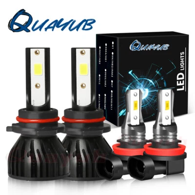 Combo de faros LED + faros antiniebla 6000 k 4x para Ford Explorer 2011-2014 2015 Foto 1 de 4