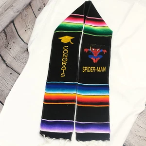 KIDS SIZE Spider-Man Class 2025 Graduation Sash Scarf Stole Mexican Embroidered - Picture 1 of 4