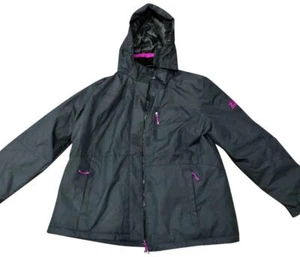 ZeroXposur schwarzer Damen Daunen gefüllter abnehmbarer Kapuze Mantel Jacke Größe 2XL neu mit Etikett - Bild 1 von 6