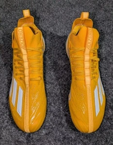 Adidas Adizero Primeknit Football Cleats College Gold Shoes GV9629 Mens Sz 14 - Picture 1 of 7