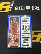 Evan Mobley 2022-23 Panini Contenders Optic Season Ticket Blue Prizm /99 #19