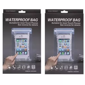 2 x Wasserdichte Tasche Unterwasser Schwimmbad Schwimm Case Trockentasche Handy - Bild 1 von 6