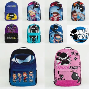 Anime Ninja Kidz Backpack Kids Students Schoolbag Unisex Handbags Travel Bags - Picture 1 of 10