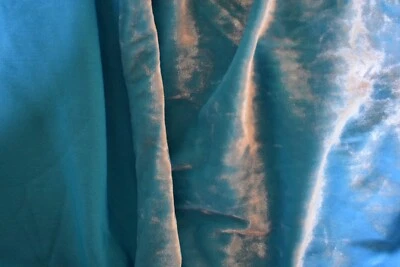 ICE TURQUOISE  4 WAY STRETCH VELVET  POLYESTER  FABRIC  56X58 INCHES - Image 1 of 2
