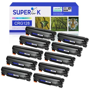 10 Pack CRG128 Toner Cartridge for Canon L100 D530 D550 MF4450 MF4550d MF4770n - Picture 1 of 13