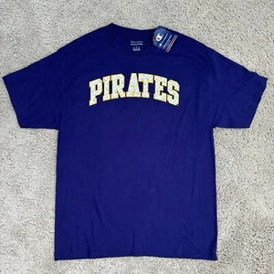 Pittsburgh Pirates Shirt Large Champion Purple Arched Spellout Graphic NWT - Picture 1 of 8