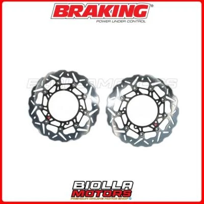 OKWK05 KIT DISCHI FRENO 320 ANTERIORE BRAKING KAWASAKI ZX6R NINJA 600 2008 - WAV Foto 1 de 4