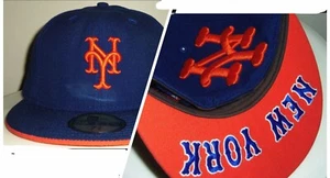 DE COLECCIÓN 00 NUEVA YORK NY METS MLB NEW ERA 59FIFTY GORRA AJUSTADA LANA SOMBRERO 7 3/8 RARO - Imagen 1 de 4