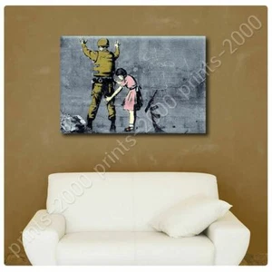 Girl Searching Soldier by Banksy | Poster or Wall Sticker Decal | Wall art HD - Picture 1 of 18